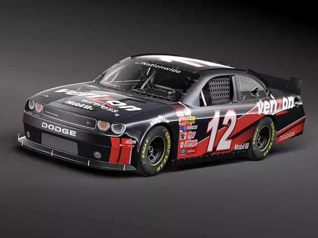 NASCAR 2010 Dodge Challenger 3D model_0