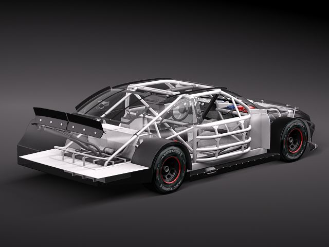 NASCAR 2010 Dodge Challenger 3D model_11