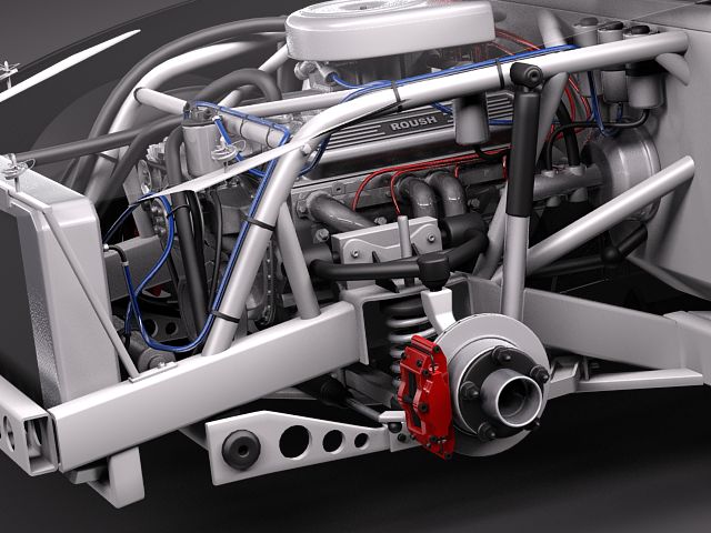 NASCAR 2010 Dodge Challenger 3D model_8