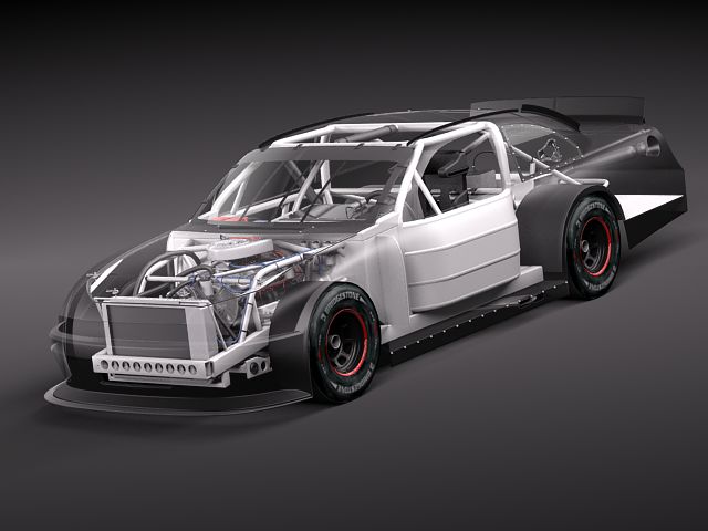 NASCAR 2010 Dodge Challenger 3D model_14