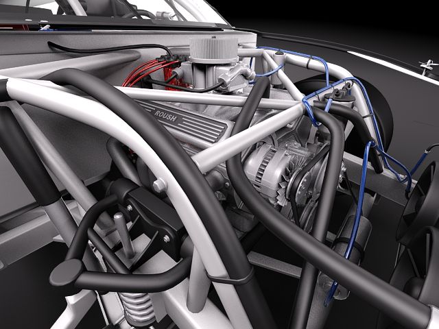 NASCAR 2010 Dodge Challenger 3D model_10