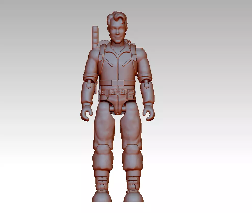 Ghostbusters - Peter Venkman ARTICULATED ACTION FIGURE 100mm 3D print model