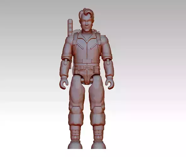 Ghostbusters - Peter Venkman ARTICULATED ACTION FIGURE 100mm 3D print model