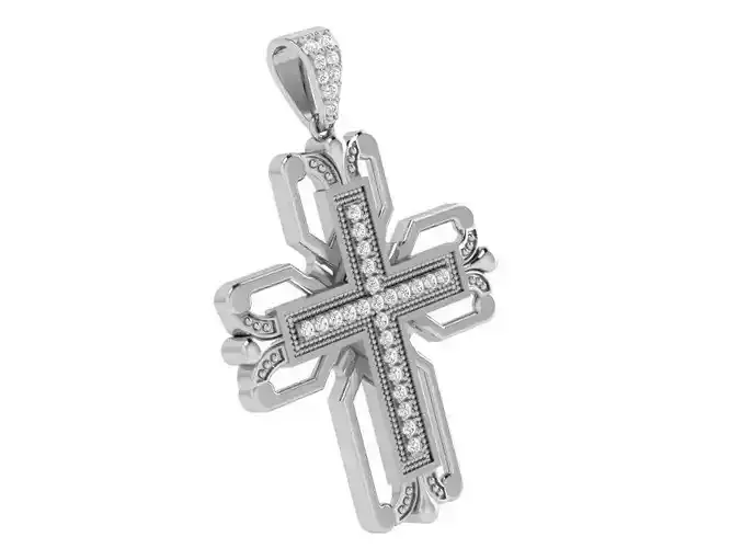 Cross Diamond Pendant 3999