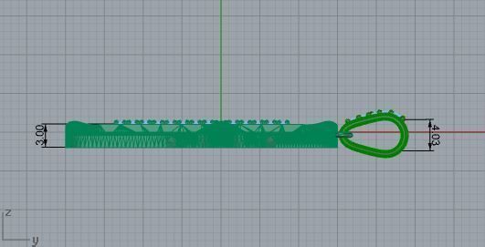 Cross Diamond Pendant 3999 3D print model_6