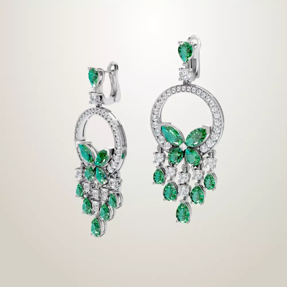 Graff earring 3D print model_1