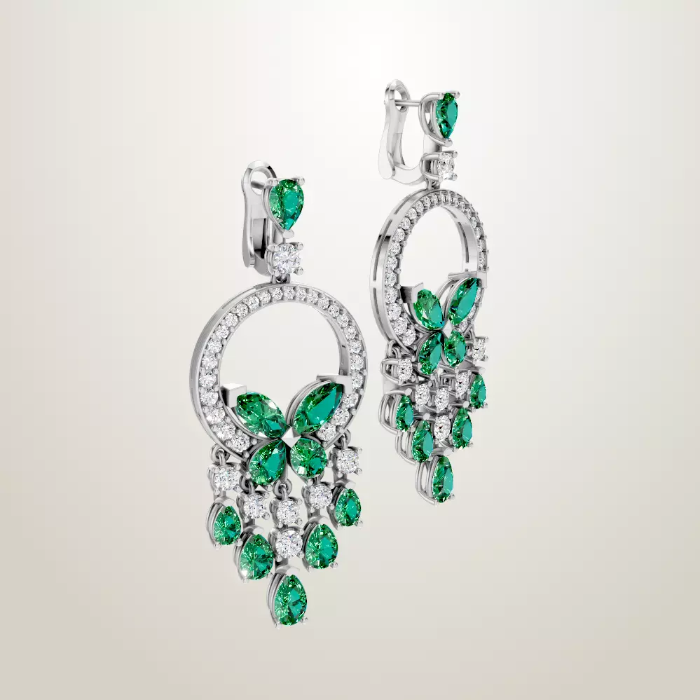 Graff earring 3D print model_5