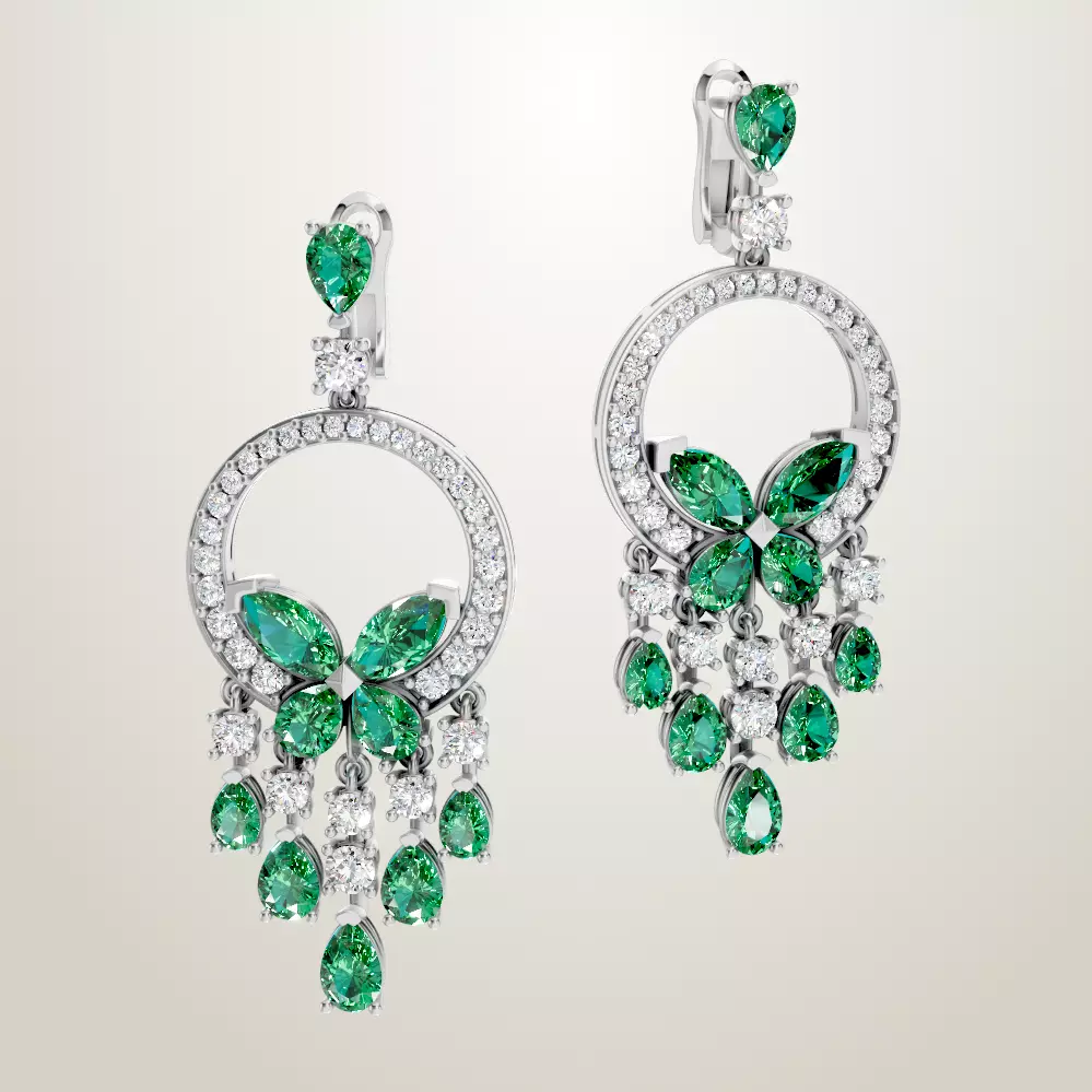 Graff earring 3D print model_0