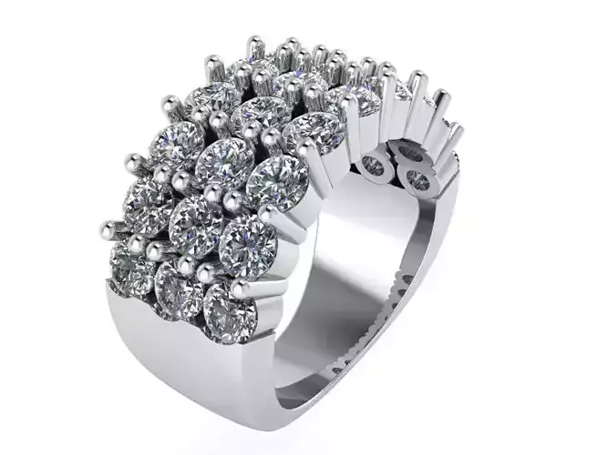 Luxury Wide Ring 4005