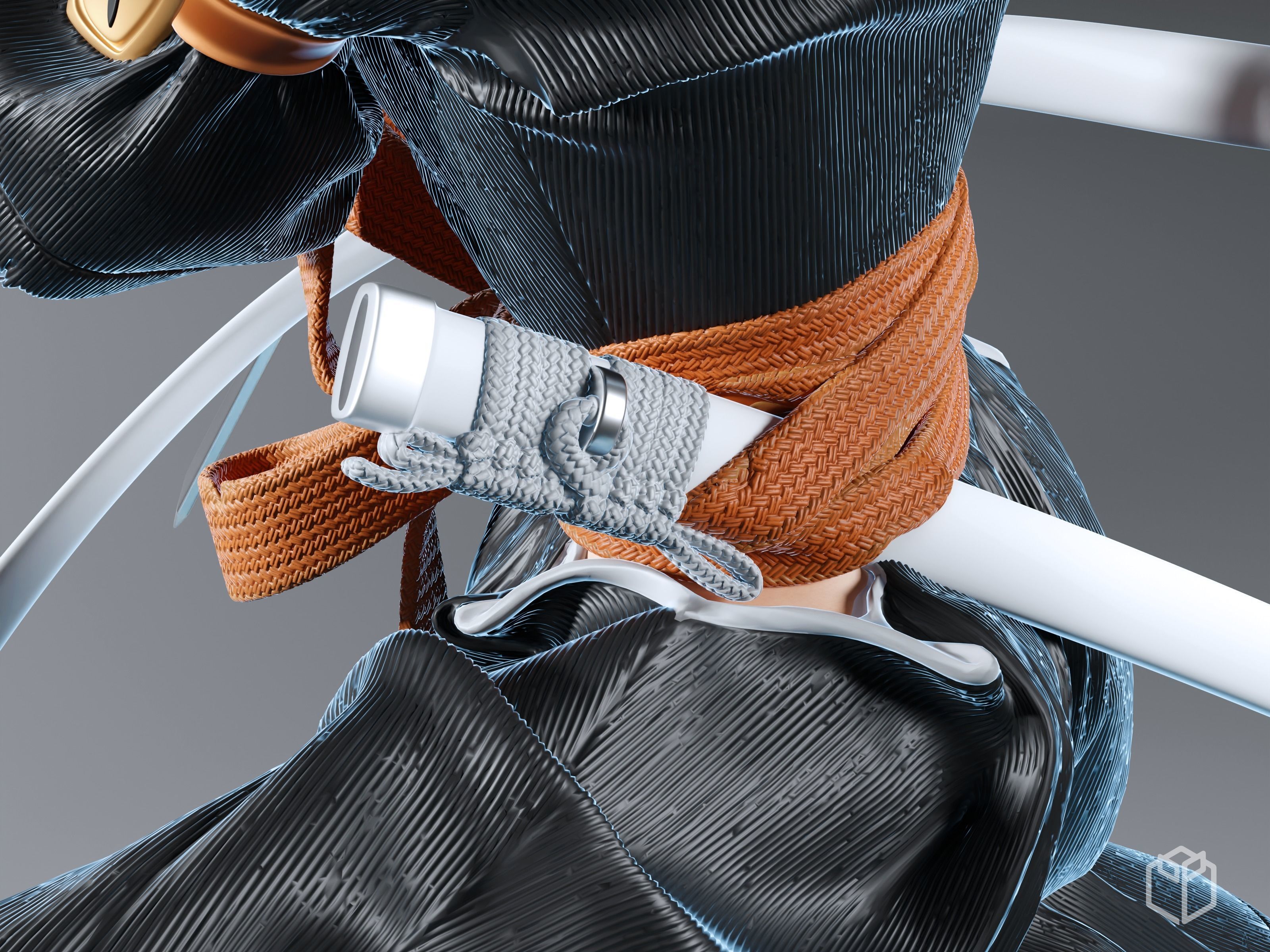 Bleach Rukia Figurine Statue Hollowed Presupported 3D Printable 3D print model_10