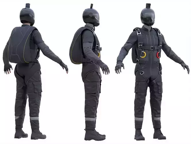 Male Skydiving Suit