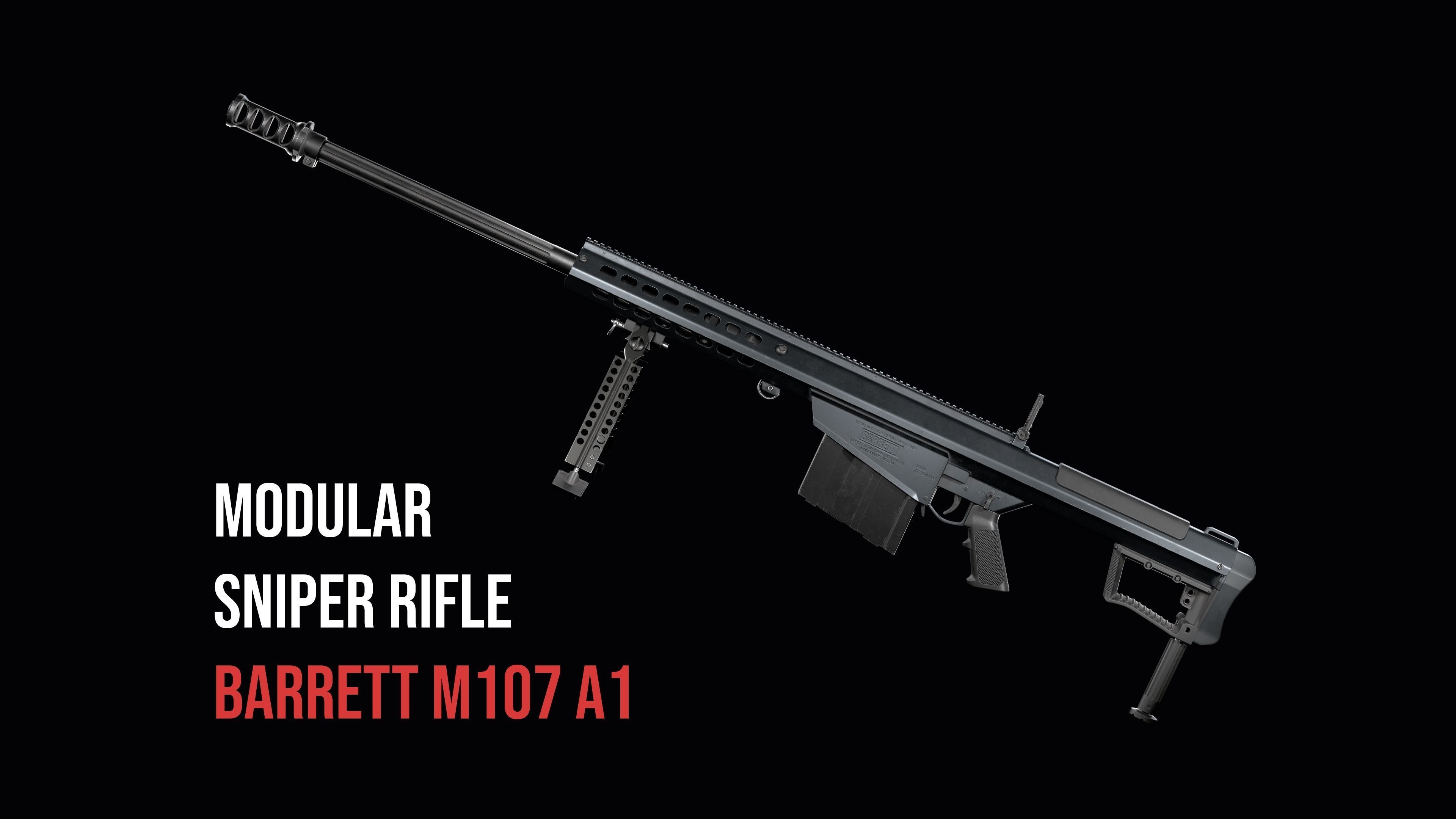 Modular Modern Sniper Rifles gun Weapon Pack 3D Model Collection_19
