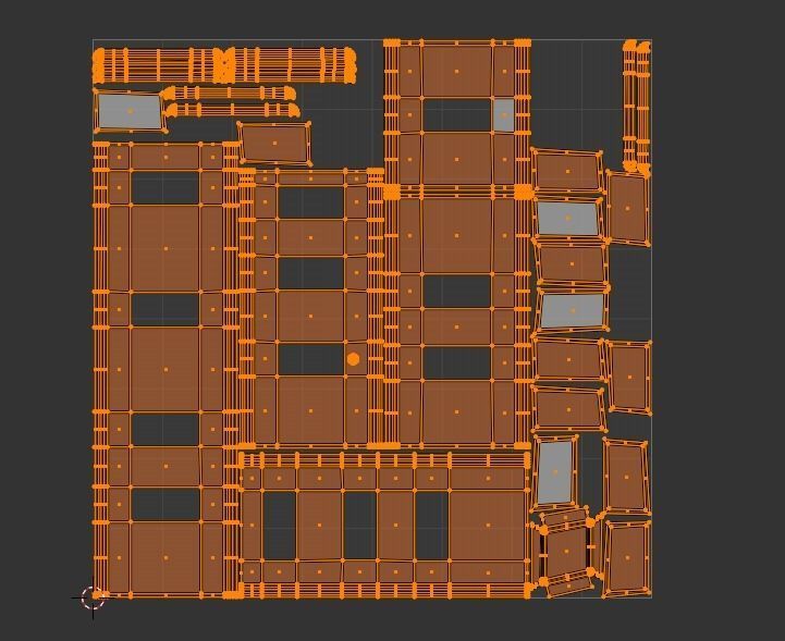 low poly 5 light  switches Low-poly 3D model_6
