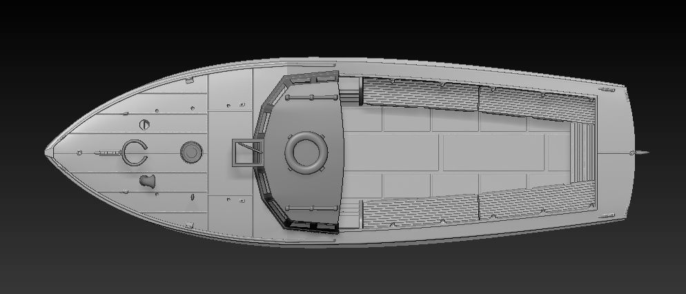 WW2 German Transportation Boat for 3d Printing 3D print model_5