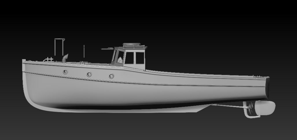 WW2 German Transportation Boat for 3d Printing 3D print model_7
