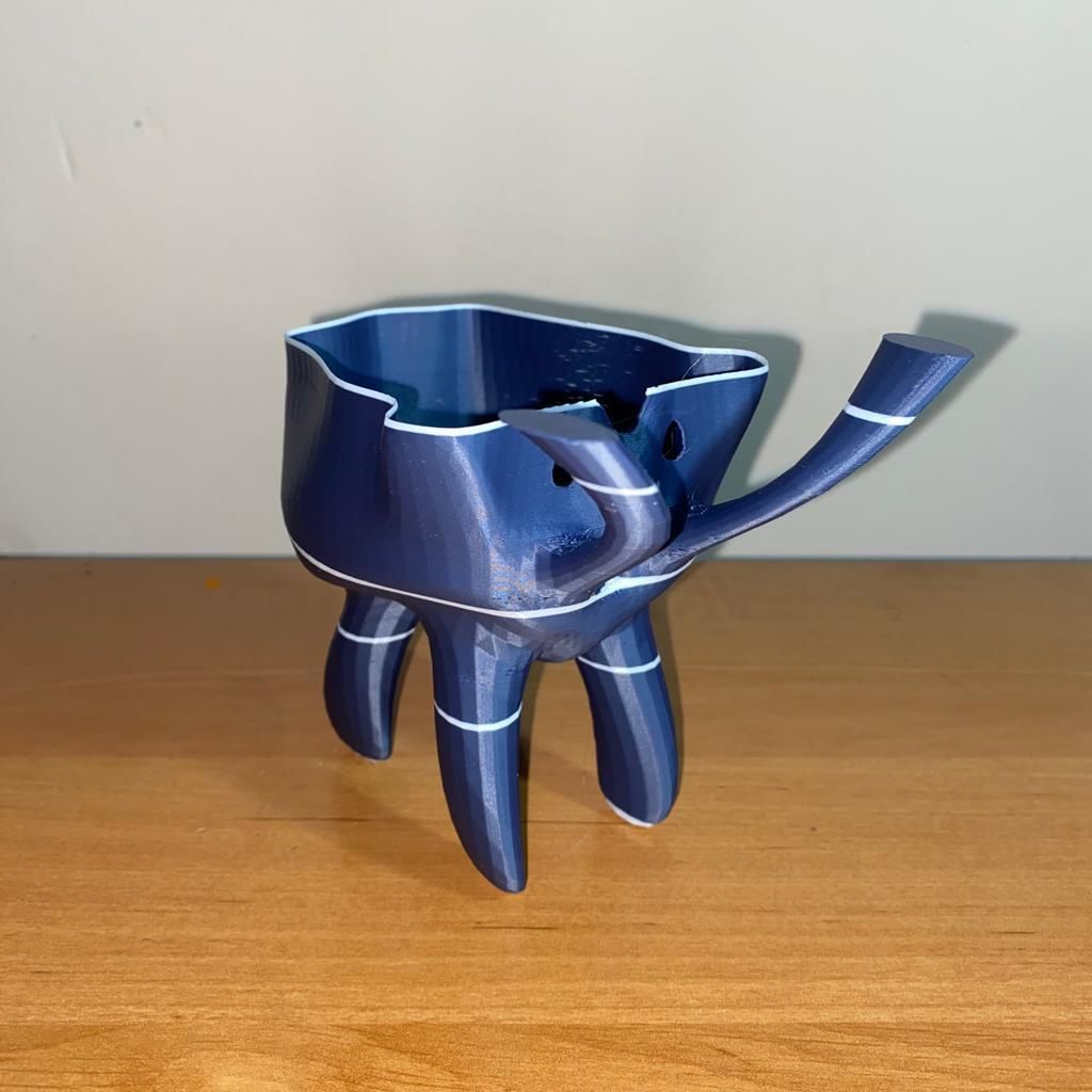 Elephant Pen Holder by 3esign 3D print model_4