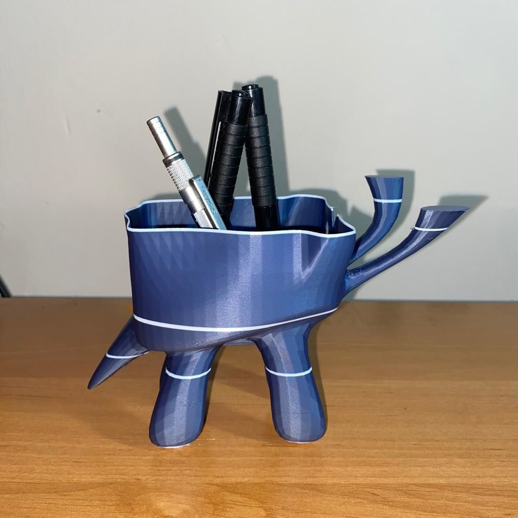 Elephant Pen Holder by 3esign 3D print model_10