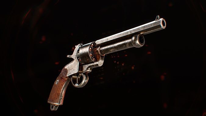 LeMat Revolver Low-poly 3D model