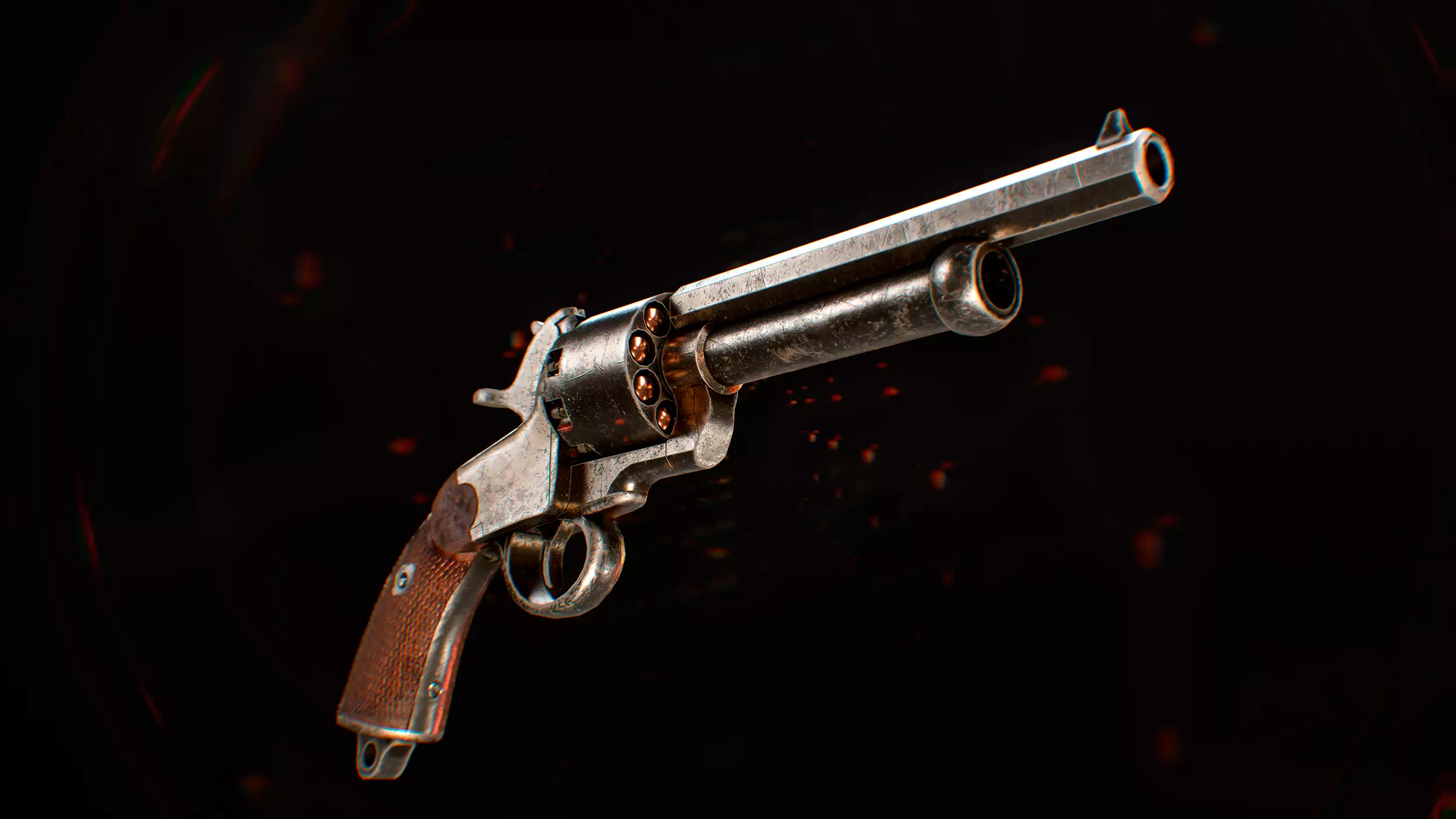 LeMat Revolver Low-poly 3D model_0