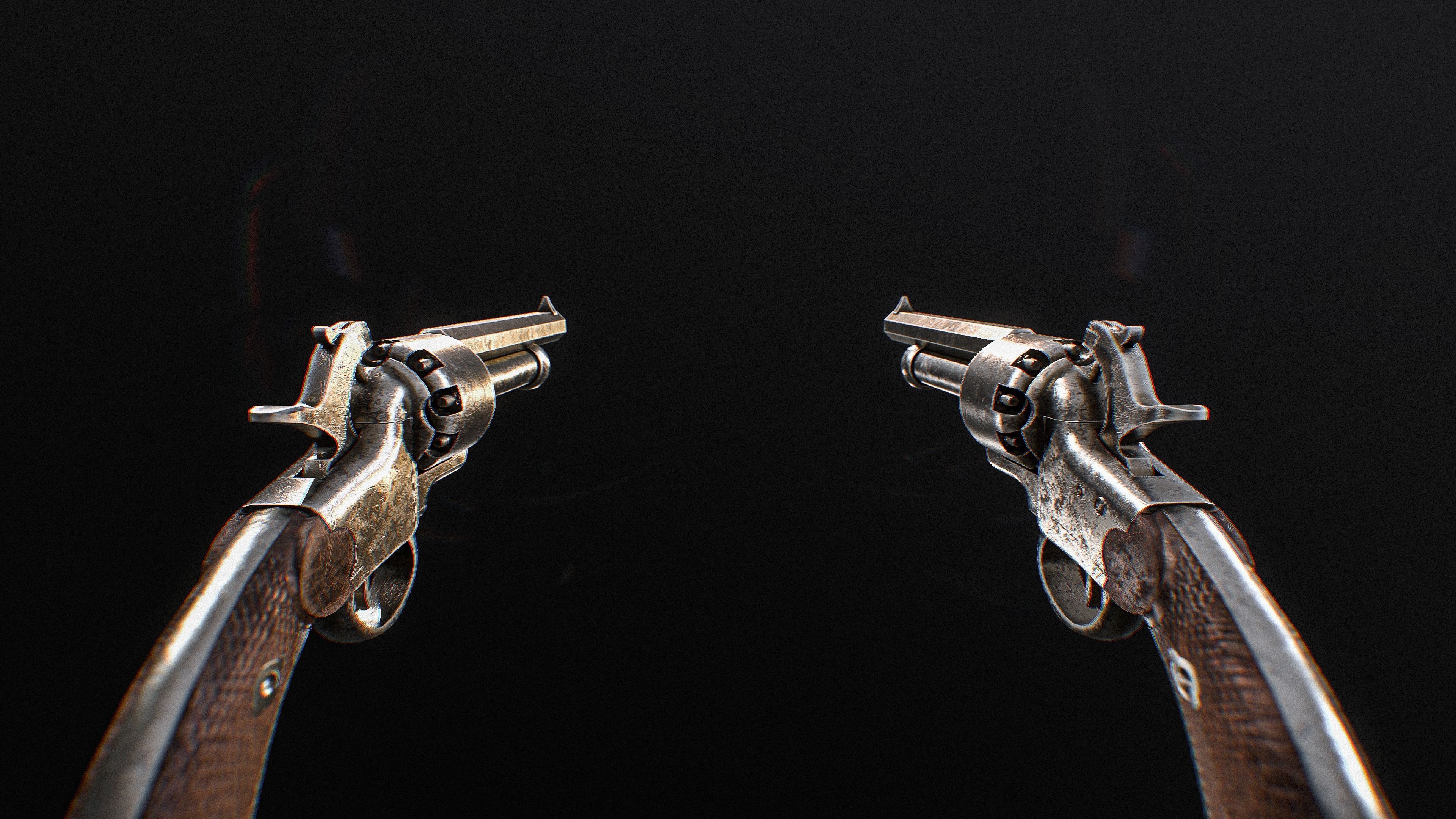 LeMat Revolver Low-poly 3D model_4