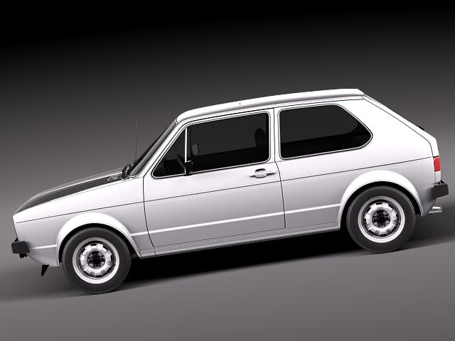 Volkswagen Golf GTI mk1 1982 - 1992 3D model_5
