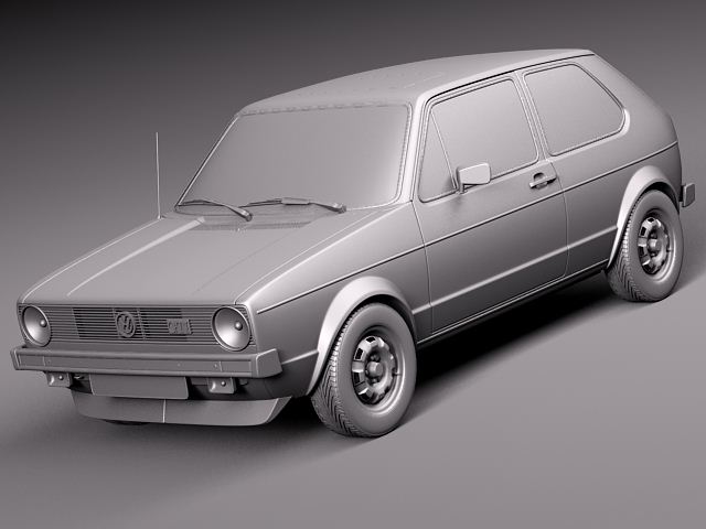 Volkswagen Golf GTI mk1 1982 - 1992 3D model_8