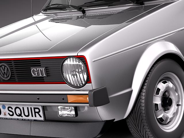 Volkswagen Golf GTI mk1 1982 - 1992 3D model_2