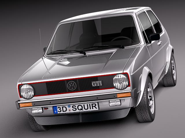 Volkswagen Golf GTI mk1 1982 - 1992 3D model_1