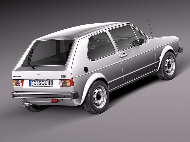 Volkswagen Golf GTI mk1 1982 - 1992 3D model_6