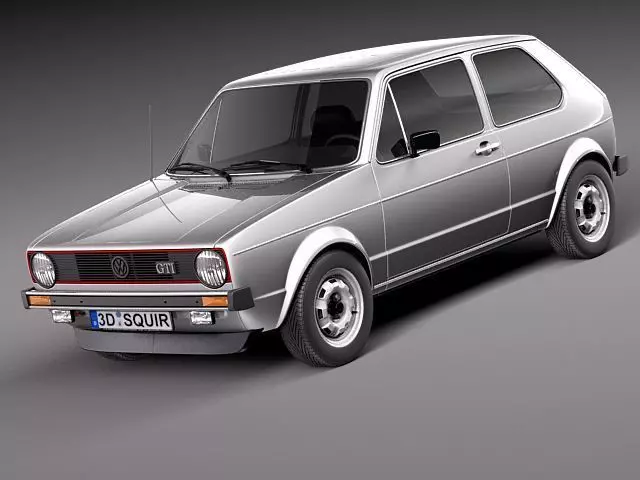 Volkswagen Golf GTI mk1 1982 - 1992 3D model_0