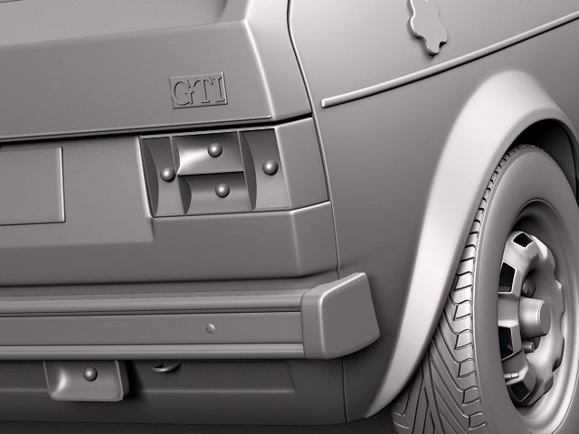 Volkswagen Golf GTI mk1 1982 - 1992 3D model_10