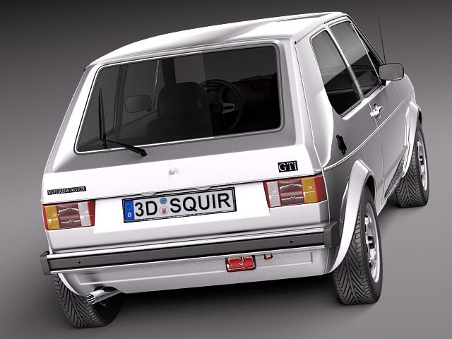 Volkswagen Golf GTI mk1 1982 - 1992 3D model_7