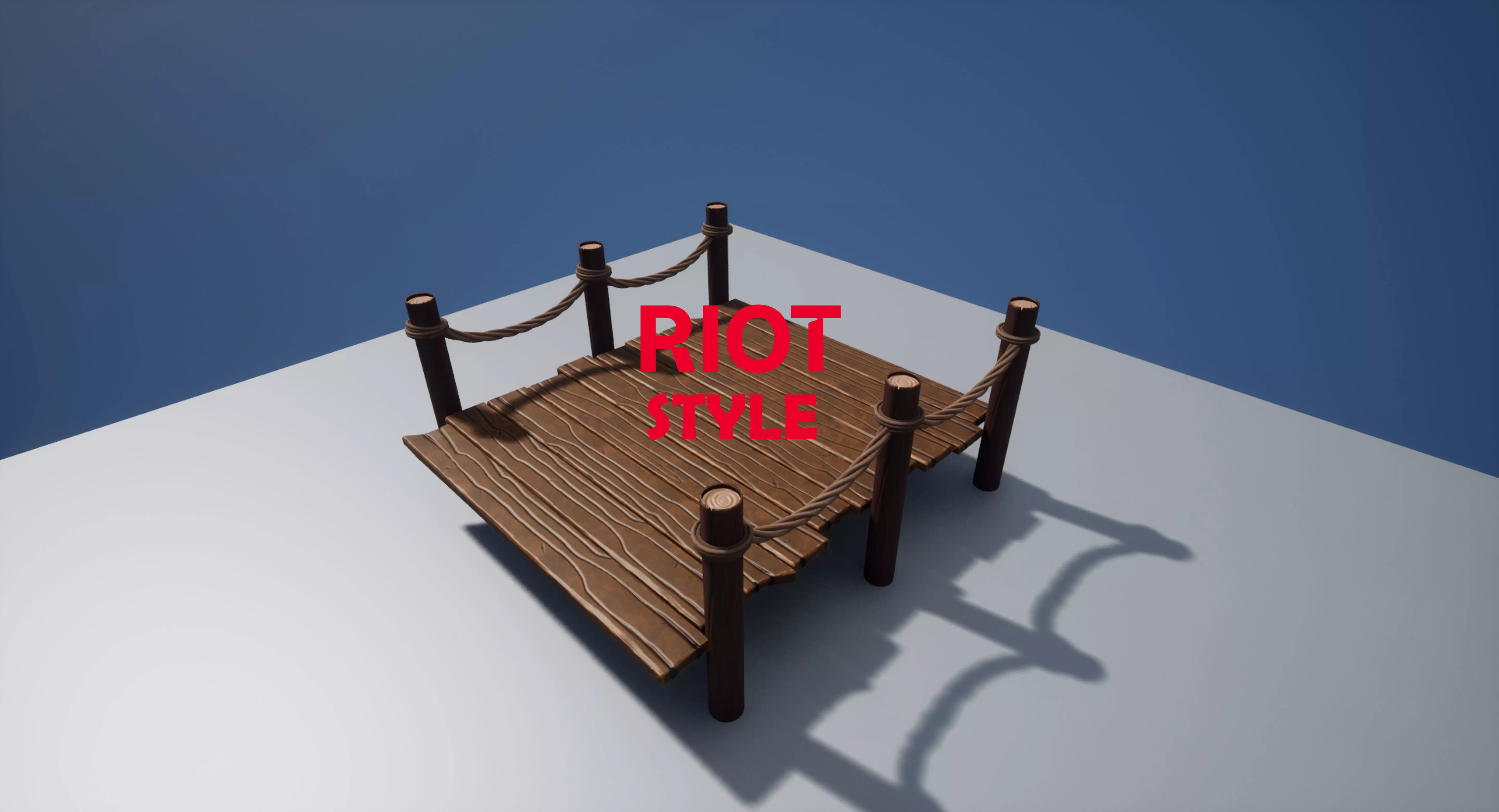 Bridge Riot Style Low-poly 3D model_0
