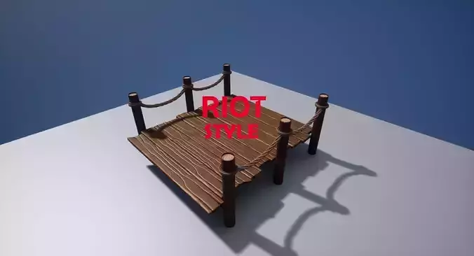 Bridge Riot Style Low-poly 3D model