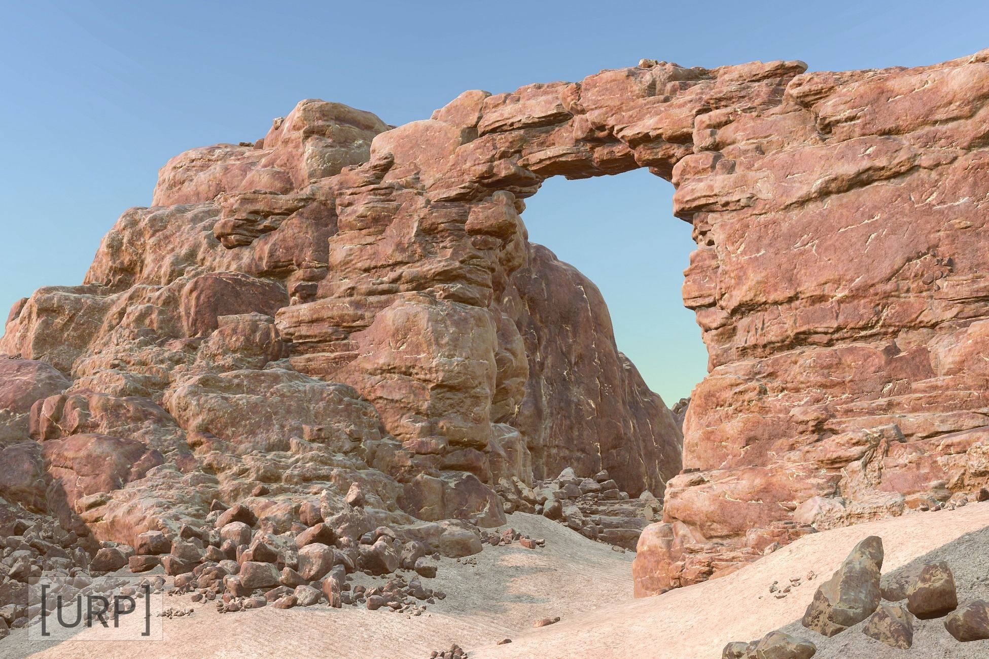 Desert Rocks and Cliffs UNITY Low-poly 3D model_16