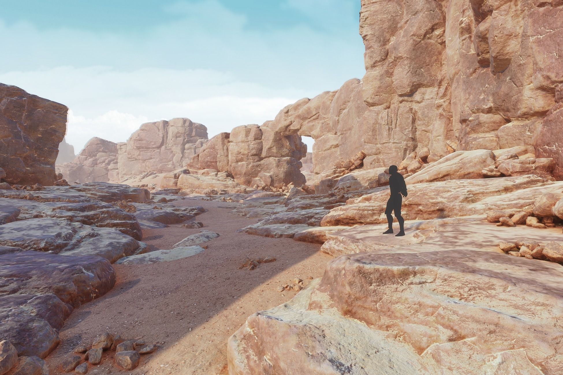 Desert Rocks and Cliffs UNITY Low-poly 3D model_4