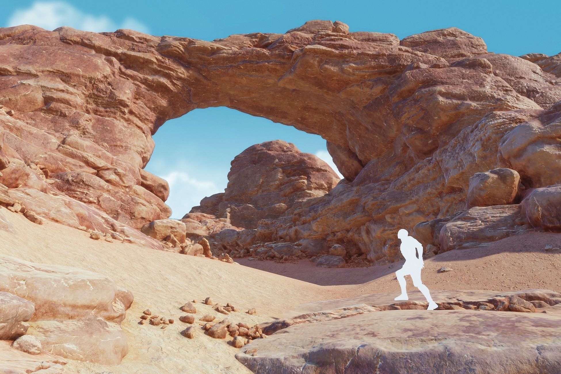 Desert Rocks and Cliffs UNITY Low-poly 3D model_2