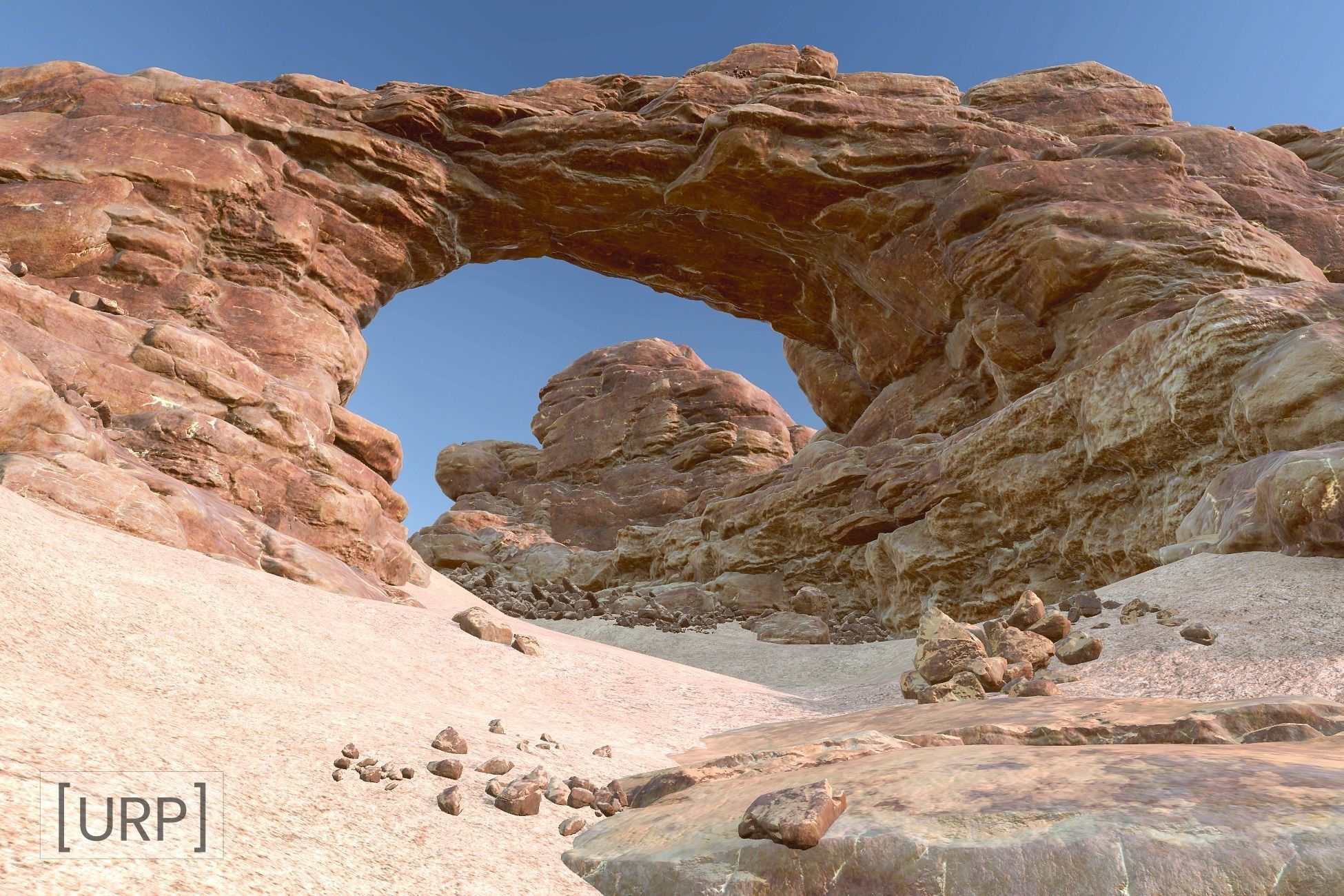 Desert Rocks and Cliffs UNITY Low-poly 3D model_15