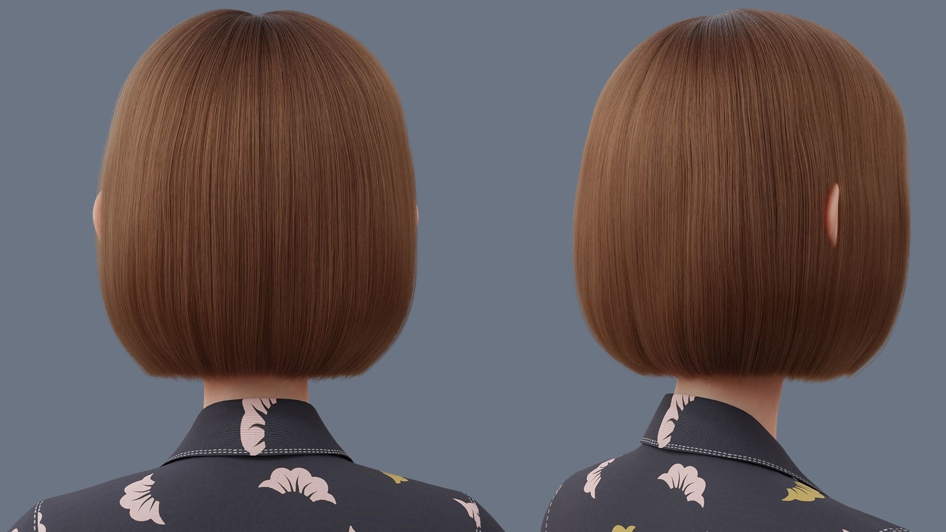 Cartoon woman Rigged 3D model_21