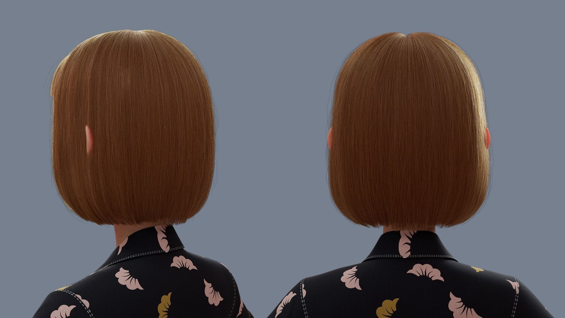 Cartoon woman Rigged 3D model_5