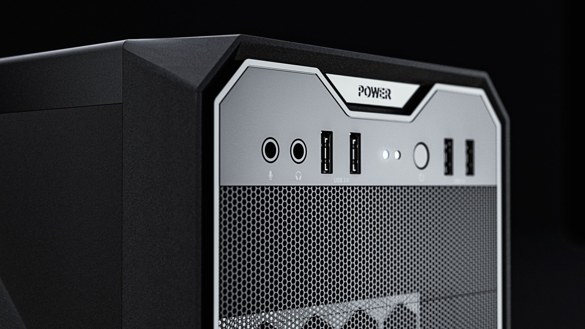 Gaming PC - YEYIAN Case 3D model_3