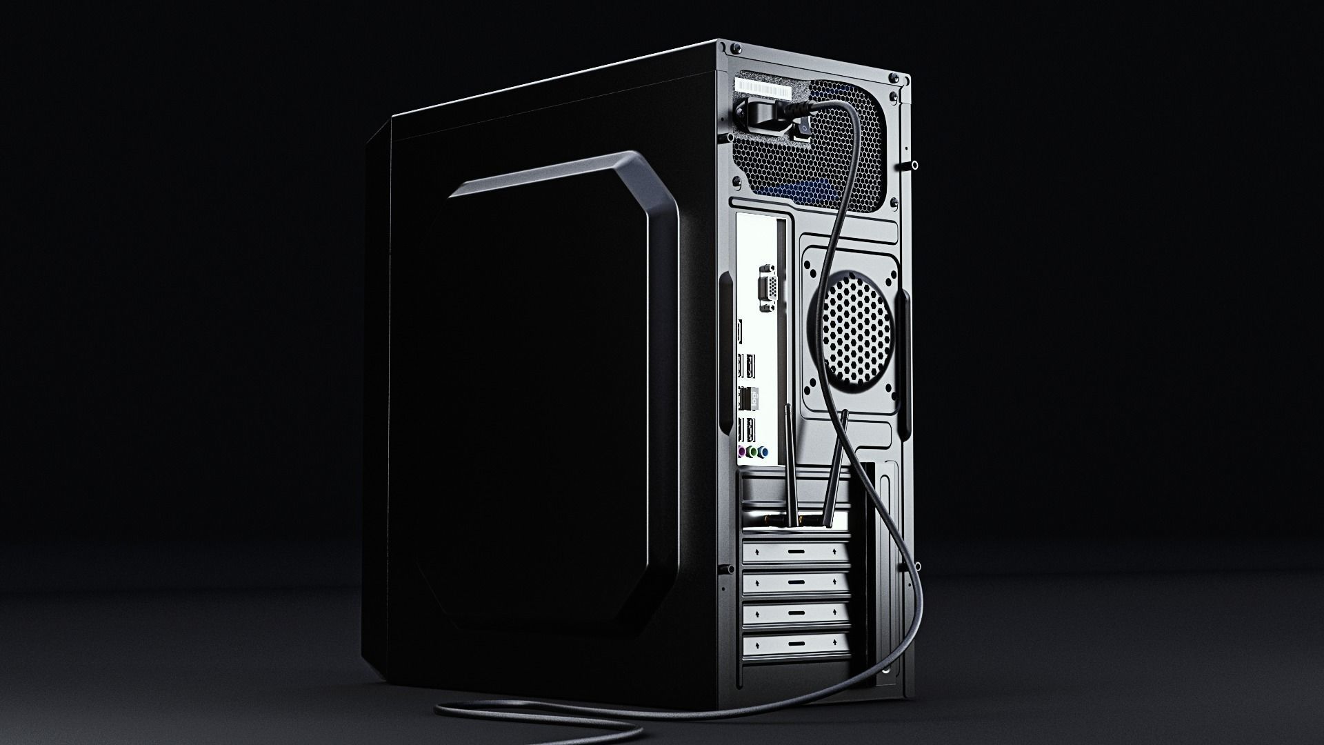 Gaming PC - YEYIAN Case 3D model_1