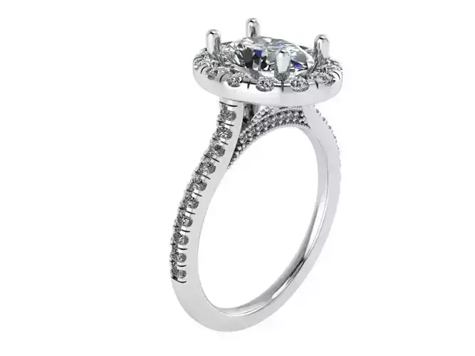 Oval Halo Ring 4021