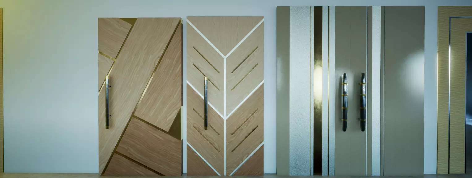 Modern Door Design 3D model_0