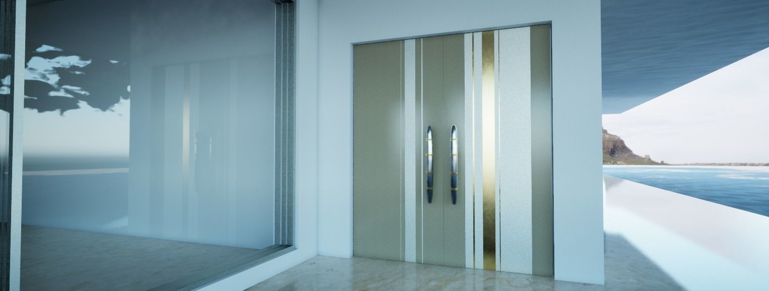 Modern Door Design 3D model_3