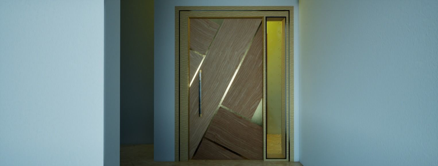 Modern Door Design 3D model_2