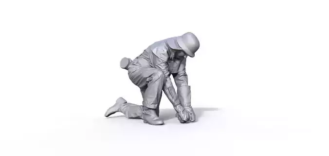 Fire brigade figure GDR Typ 914 3D print model