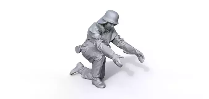Fire brigade figure GDR Typ 915 3D print model