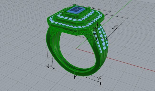Octagonal Double Halo 4033 3D print model_5