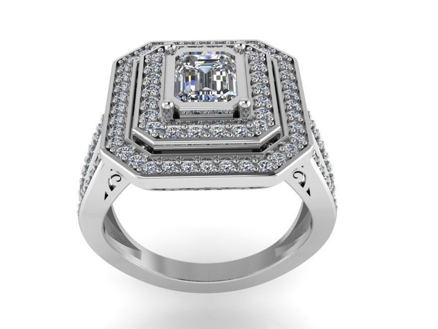 Octagonal Double Halo 4033 3D print model_2